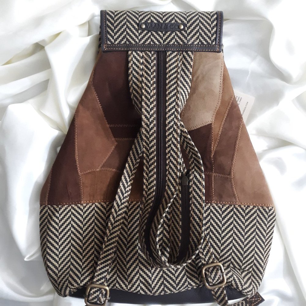 Vaan & Co. Trek Patchwork Leather Backpack - Picture 2 of 6